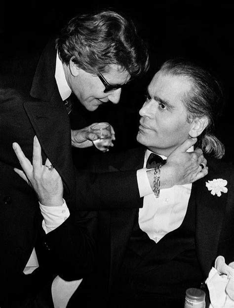 yves saint laurent et karl lagerfeld|Karl Lagerfeld yves st laurent.